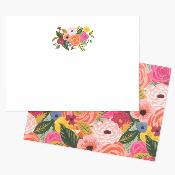 Set correspondance 12 cartes et 8 enveloppes - Juliet Rose