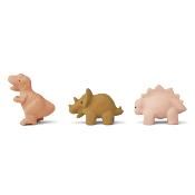 3 Jouets bain Liewood David dinosaures - dino rose multi mix